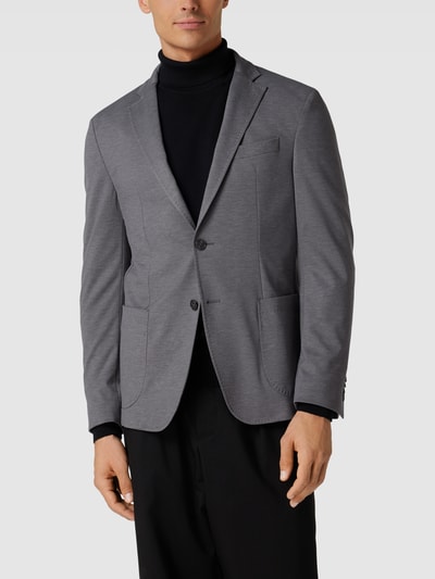 Baldessarini Slim Fit 2-Knopfsakko mit Anstecknadel Modell 'Seba' Silber Melange 4