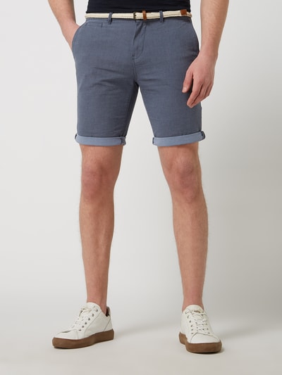 Tom Tailor Denim Slim Fit Chino-Shorts aus Baumwolle  Dunkelblau 4