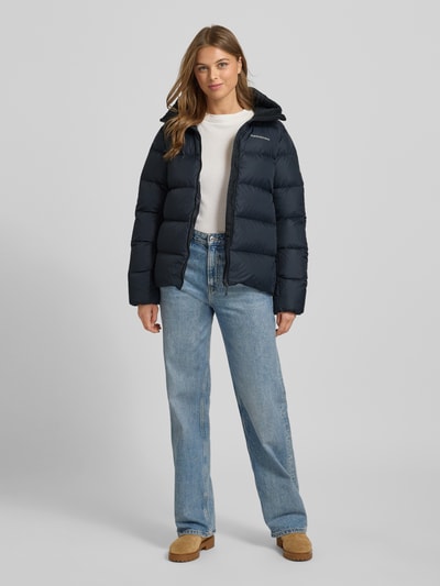 PEAK PERFORMANCE Gewatteerd jack met labelstitching, model 'FROST DOWN' Zwart - 1