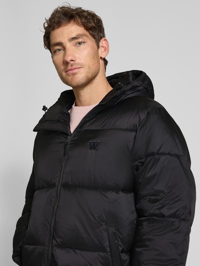 Wood Wood Steppjacke mit Kapuze Modell 'CLAUS PUFFER JACKET' Black 3