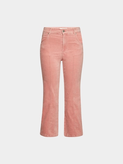 Isabel Marant Étoile Cropped Pants aus Samt Rosa 1