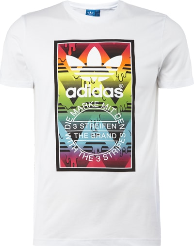 adidas Originals T-Shirt mit großem Logo-Print Weiss 3