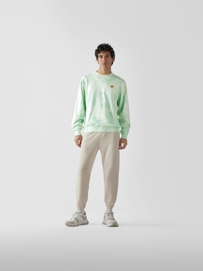 Kenzo Sweatshirt im Batik-Look Grün 1