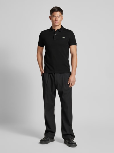 Lacoste Slim Fit Poloshirt mit Label-Patch Modell 'PIQUE' Black 1