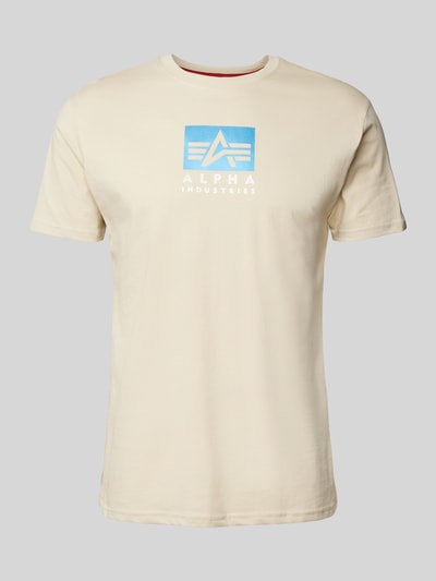 Alpha Industries T-Shirt mit Label-Print Offwhite 2