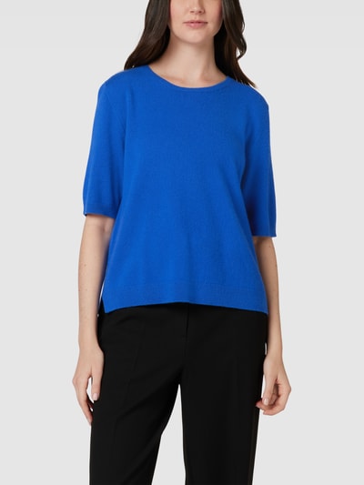 s.Oliver BLACK LABEL T-shirt in tricotlook Koningsblauw - 4