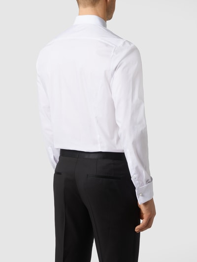 OLYMP Level 5 Slim Fit Business-Hemd aus Popeline Weiss 5