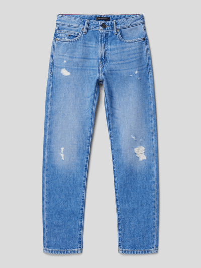 Tommy Hilfiger Teens Straight Fit Jeans mit 5-Pocket-Design Modell 'MODERN' Blau 1