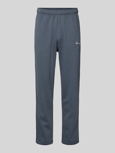 Produktfoto, Straight Fit Sweatpants mit Label-Stitching von CHAMPION z mieszanki bawełny, elastyczny pas, wyhaftowane logo, długość wewnętrzna 70 cm