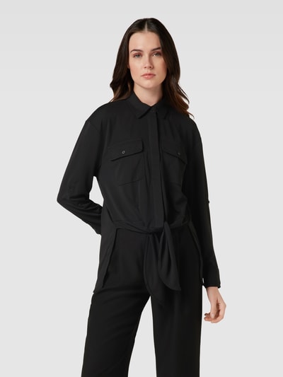 Lauren Ralph Lauren Bluse mit Knotendetail Modell 'GARRIBIA' Black 4