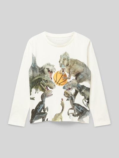 Tom Tailor Sweatshirt met dierenprint Offwhite - 1