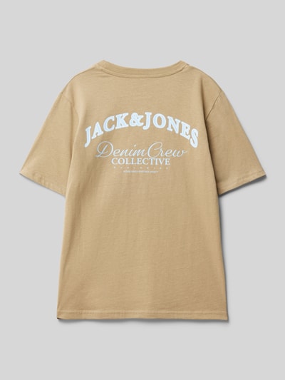 Jack & Jones T-Shirt mit Label-Print Camel 3