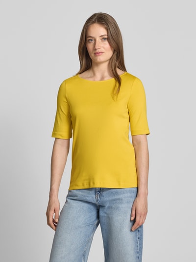 Christian Berg Woman T-shirt met ronde hals Mosterdgeel - 4