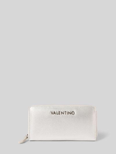 VALENTINO BAGS Portemonnee met labeldetail, model 'DIVINA' Zilver - 1