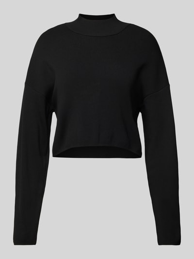 Only Cropped Pullover mit Stehkragen Modell 'BODRUM' Black 1