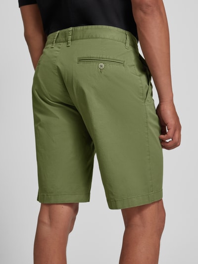 Fynch-Hatton Regular Fit Bermudas mit Gürtelschlaufen Modell 'summer' Khaki Melange 3