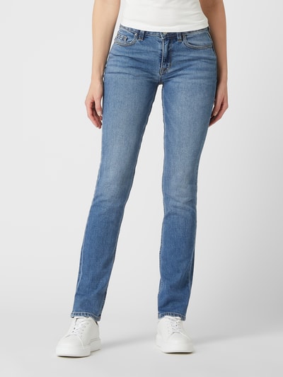 Esprit Straight fit jeans met stretch  Jeansblauw - 4