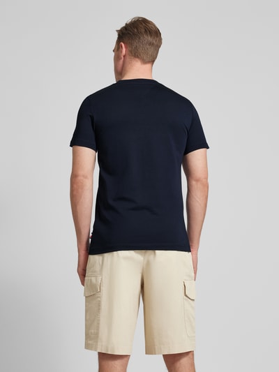 Tommy Hilfiger T-shirt met labelprint Marineblauw - 5