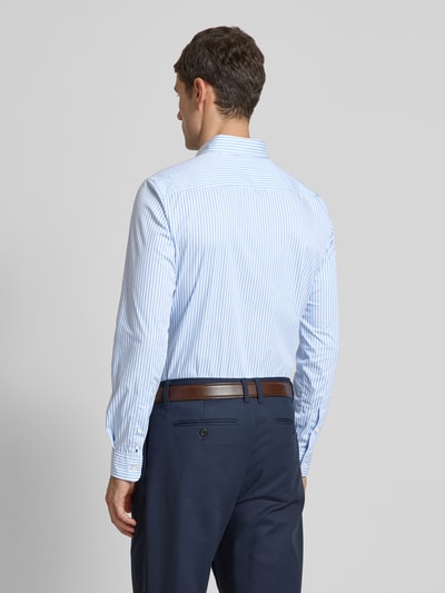 BOSS Slim Fit Business-Hemd mit Label-Stitching Modell 'Roan' Bleu 5