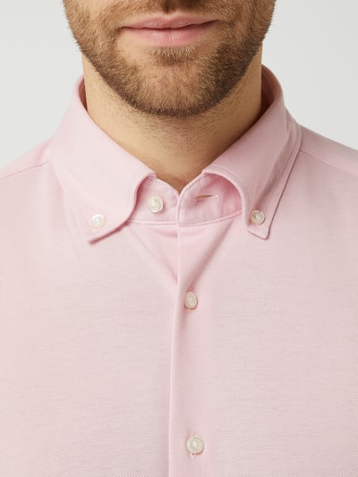 JOOP! Slim fit zakelijk overhemd van piqué, model 'Pero' Rosé - 3