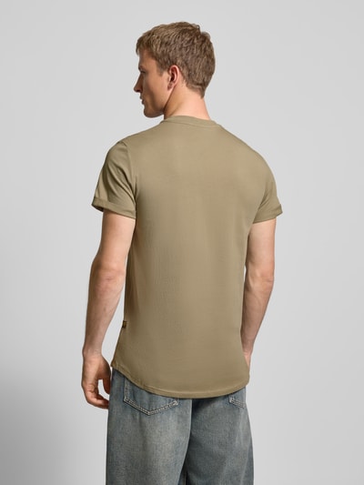 G-Star RAW T-shirt met labeldetail Olijfgroen - 5