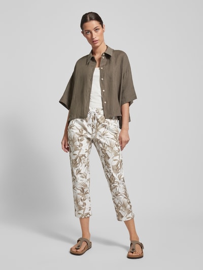 TONI Slim fit stoffen broek in verkorte pasvorm, model 'SUE' Beige - 1