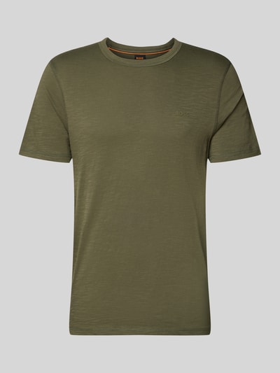 Produktfoto, Regular Fit T-Shirt aus reiner Baumwolle Modell 'TEGOOD' von BOSS Orange, Optik: Unifarben, Logo-Print, Rundhals, Kurzarm