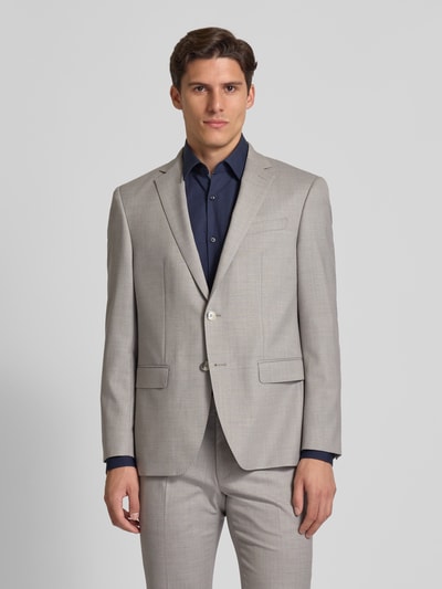HECHTER PARIS Slim Fit 2-Knopf-Sakko mit Pattentaschen Modell 'H-Xtension' Hellgrau 4