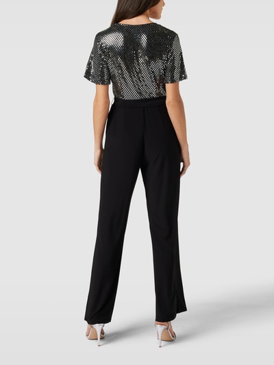 Apricot Jumpsuit in Wickel-Optik Modell 'PARTY' Black 5