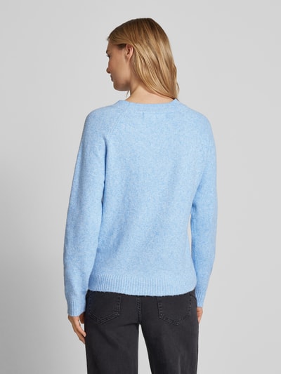 Vero Moda Weicher Langarm Pullover mit Rundhalsausschnitt Modell 'DOFFY' Hellblau 5