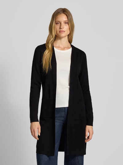 Vero Moda Lange cardigan van viscosemix, model 'SABA' Zwart - 4
