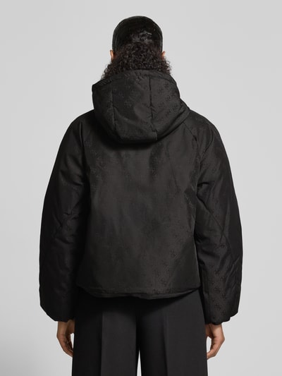 GUESS Activewear Regular Fit Jacke mit Logo-Applikation Modell 'Boxy' Black 5