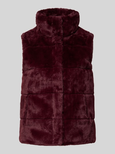 monari Gilet met opstaande kraag Bordeaux - 2