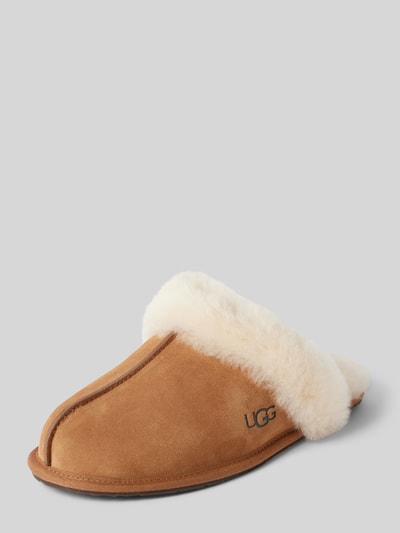 UGG Huisschoenen van leer, model 'SCUFFETTE II' Camel - 1