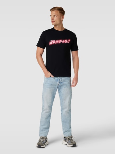 The Kooples T-Shirt mit Statement-Print Black 1