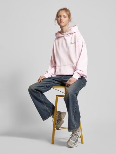 Pegador Oversized Hoodie mit Label-Print Modell 'CHAPI' Rosa 1