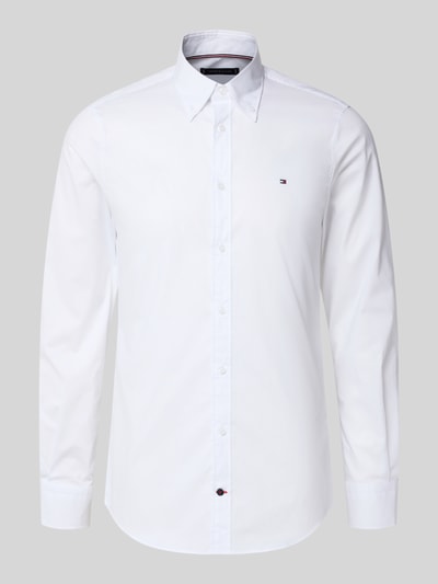 Tommy Hilfiger Tailored Slim fit zakelijk overhemd van katoenmix Wit - 2
