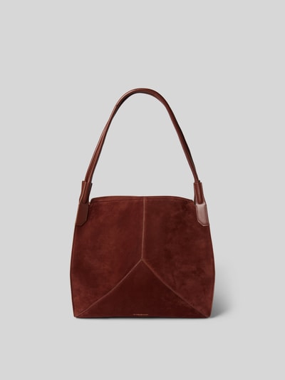 Victoria Beckham Henkeltasche mit Label-Detail Dunkelbraun 2