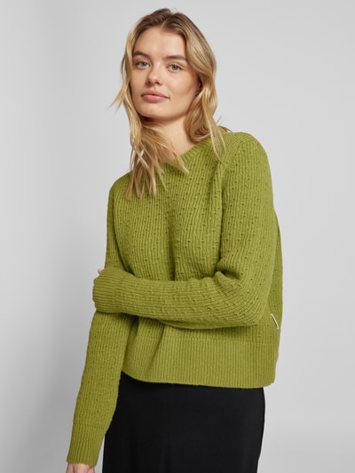 Armedangels Gebreide pullover met ronde hals, model 'FABIOLAA' Groen - 3