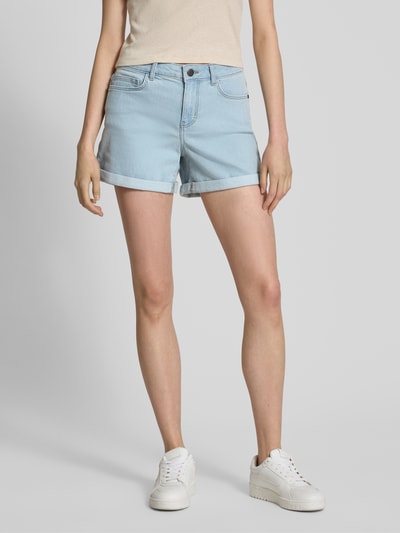 Noisy May Slim Fit Jeansshorts im 5-Pocket-Design Modell 'DEBBY' Hellblau 4