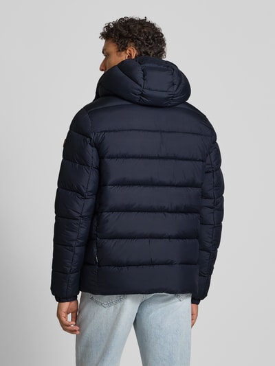 SAVE THE DUCK Gewatteerd jack met afneembare capuchon, model 'BORIS' Marineblauw - 5