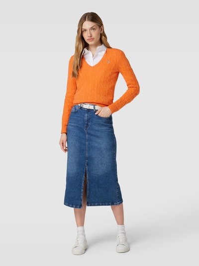 Polo Ralph Lauren Strickpullover mit Kaschmir-Anteil Modell 'KIMBERLY' Orange 1