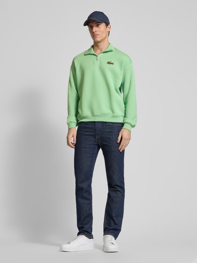 Lacoste Sweatshirt mit Logo-Badge Hellgruen 1