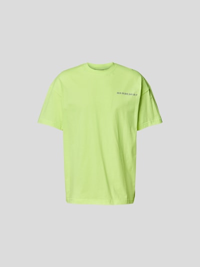 VTMNTS T-Shirt mit Motiv-Print Neon Gelb 4