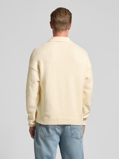 Drykorn Strickpullover mit Polokragen Modell 'BEKKET' Offwhite 5