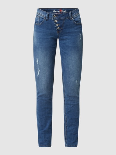 Buena Vista Jeans in smalle pasvorm met stretch, model 'Malibu' Blauw - 2