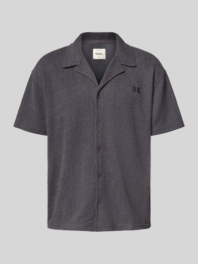 Redefined Rebel T-shirt met labelstitching, model 'HAROLD' Antraciet - 2