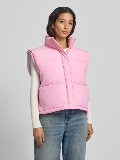 American Vintage Bodywarmer met opstaande kraag, model 'ROFY' Lichtroze - 4