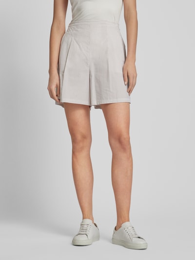 MaxMara Leisure Regular Fit Shorts mit Bundfalten Modell 'CANALE' Ecru 4