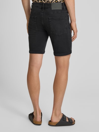 ONLY & SONS Regular Fit Jeansshorts aus Baumwoll-Mix Modell 'PLY' Black 5